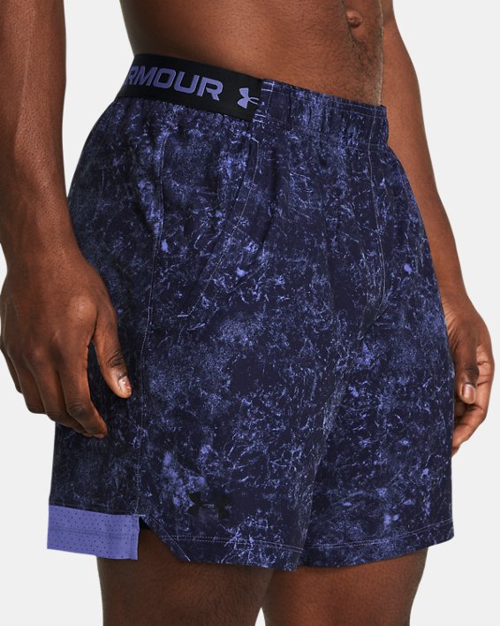 Men's UA Vanish Woven 6" Printed Shorts in Purple image number 3
